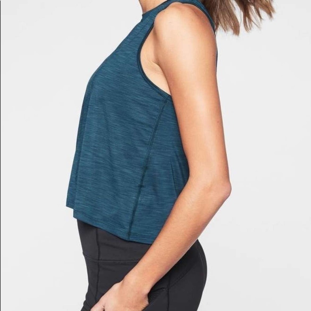 Athleta XS Kettlebella Train Tank Constellation Blue 444217